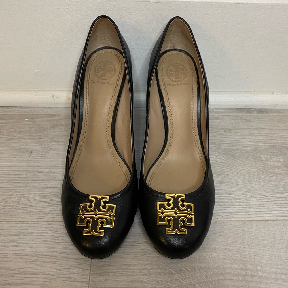 Tory Burch Leather Wedges